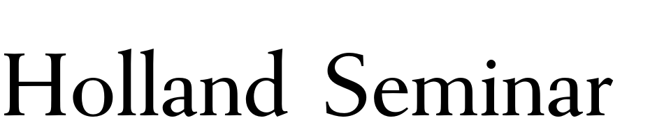 Holland Seminar CG Font Download Free