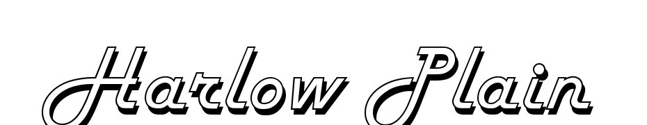 Harlow Plain Font Download Free