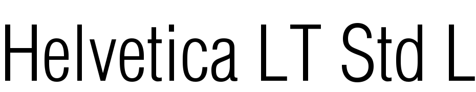 Helvetica LT Std Light Condensed Font Download Free