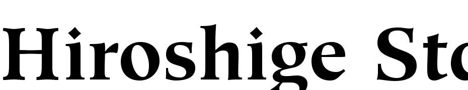 Hiroshige Std Bold Font Download Free