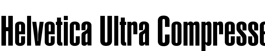 Helvetica Ultra Compressed Font Download Free