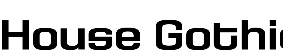 House Gothic HG23Ext BOLD1 Font Download Free