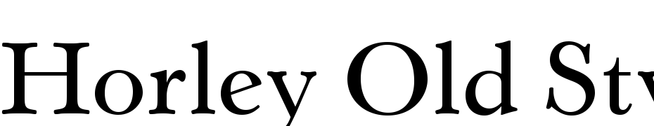 Horley Old Style MT Std Semibold Font Download Free