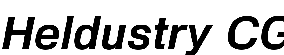 Heldustry CG Demi Italic Font Download Free