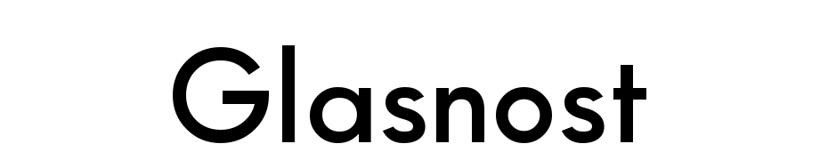 Glasnost Font Download Free