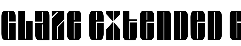 Glaze Extended Condensed Normal Font Download Free
