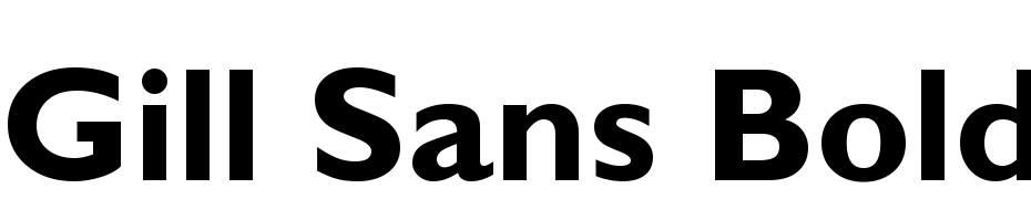 Gill Sans Bold Font Download Free