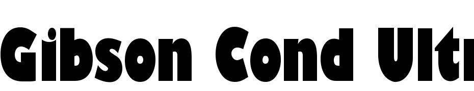 Gibson Cond Ultra Regular Font Download Free