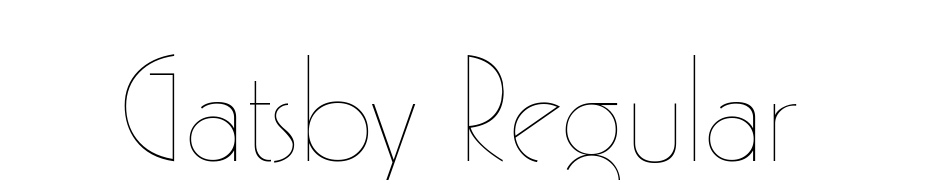 Gatsby Regular Font Download Free