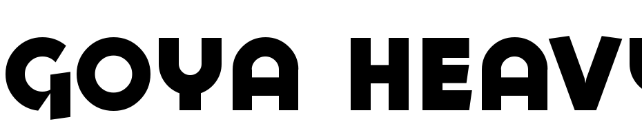Goya Heavy Font Download Free