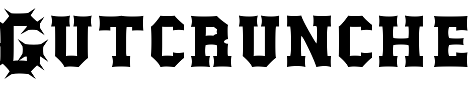 Gutcruncher Normal Font Download Free