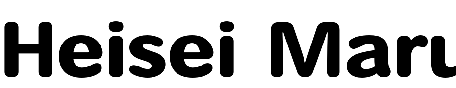 Heisei Maru Gothic Std W8 Font Download Free