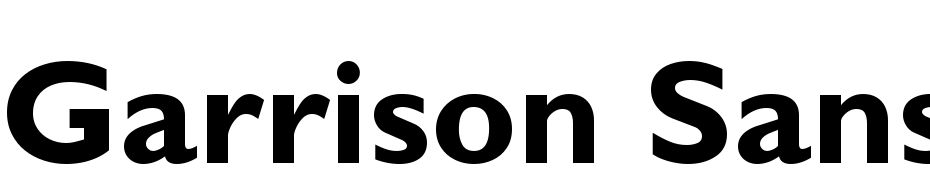 Garrison Sans BOLD Font Download Free