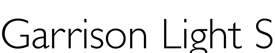 Garrison Light Sans Font Download Free