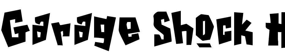 Garage Shock Heavy Font Download Free