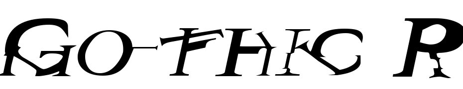 Gothic Rock Extended Italic Font Download Free