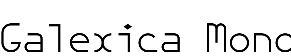 Galexica Mono Regular Polices Telecharger