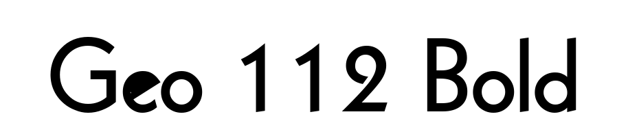 Geo 112 Bold Font Download Free