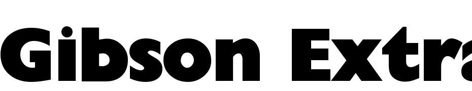 Gibson Extrabold Regular Yazı tipi ücretsiz indir