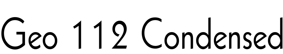 Geo 112 Condensed Normal Schrift Herunterladen Kostenlos