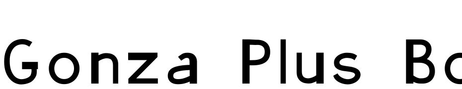 Gonza Plus Bold Font Download Free