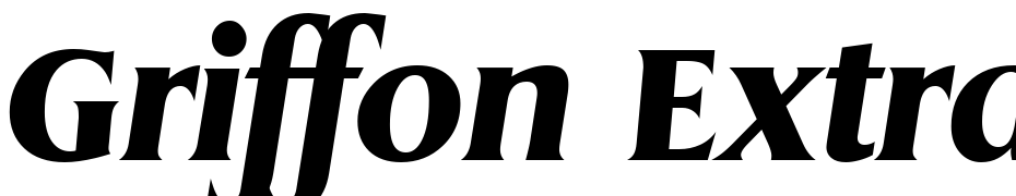 Griffon Extrabold Italic Font Download Free
