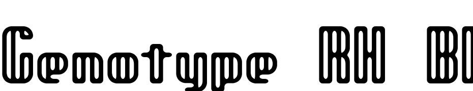 Genotype RH BRK Font Download Free
