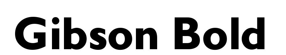 Gibson Bold Font Download Free