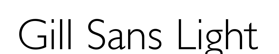 Gill Sans Light Font Download Free