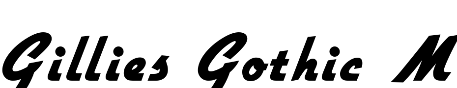 Gillies Gothic MN Ultra Font Download Free