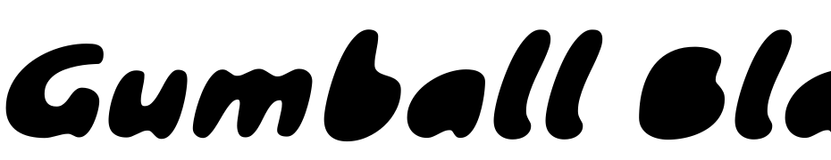 Gumball Black Font Download Free