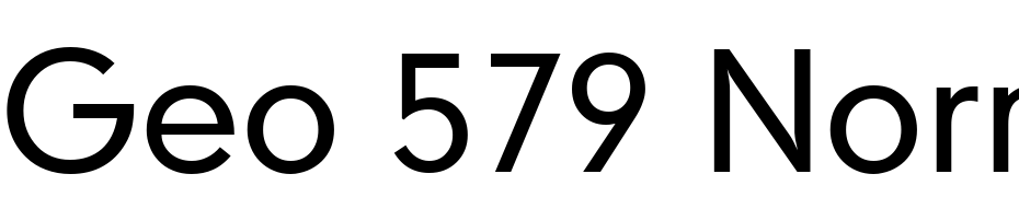 Geo 579 Normal Font Download Free