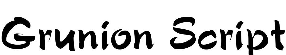Grunion Script Font Download Free