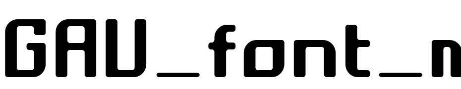 GAU_font_modern Semi Round Font Download Free