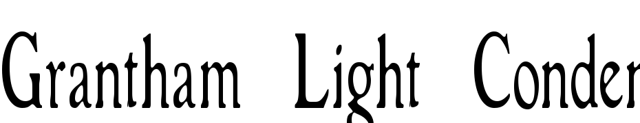 Grantham Light Condensed Font Download Free