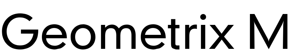 Geometrix Medium Font Download Free