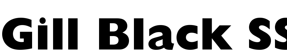 Gill Black SSi Extra Bold Font Download Free
