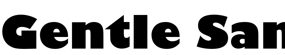 Gentle Sans Ultra Bold Regular cкачати шрифт безкоштовно