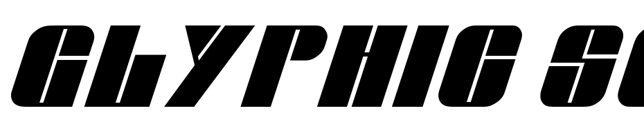 Glyphic Series Italic Font Download Free