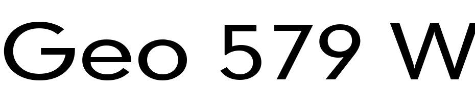 Geo 579 Wide Normal Font Download Free