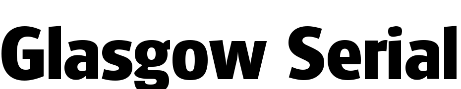 Glasgow Serial Extra Bold Regular Font Download Free