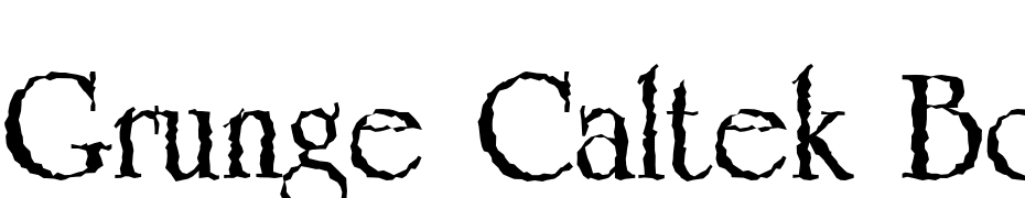 Grunge Caltek Bold Font Download Free