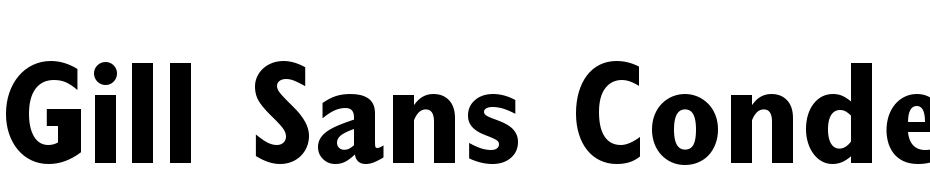 Gill Sans Condensed Bold Font Download Free