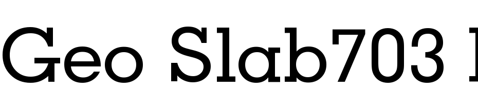 Geo Slab703 Md BT Medium Font Download Free