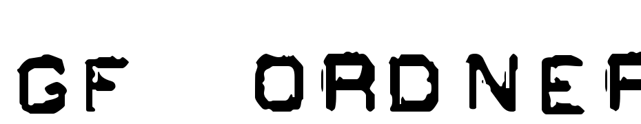 GF Ordner Inverted Font Download Free