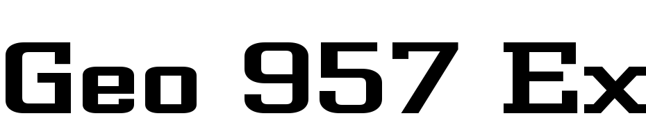 Geo 957 Extended Normal Font Download Free
