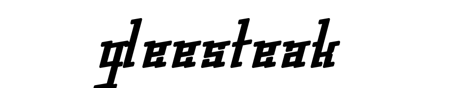 Gleesteak Font Download Free