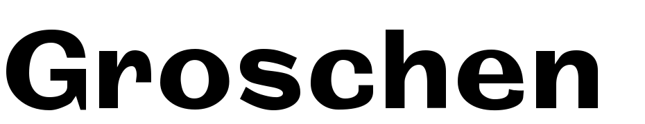 Groschen Extended Regular Font Download Free