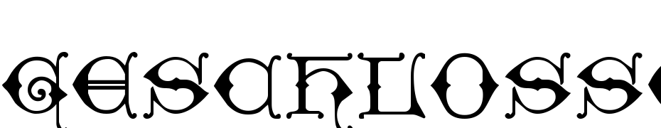 Geschlossen Gotik Kaps Font Download Free