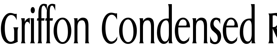 Griffon Condensed Regular Font Download Free